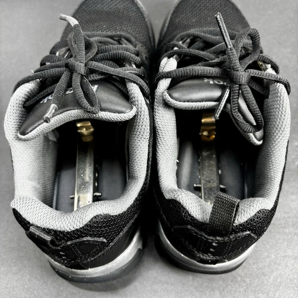 REEBOK SUBLITE WORK‎ MEN'S ATHLETIC WORK SHOE BLACK WITH GREY TRIM BOOTS RB4015